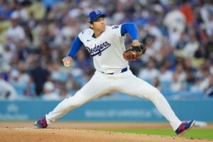 MLB/ Shohei Ohtani pitches but doesn’t bat for first time since 2021. He’s still sore from a hit-by-pitch
            
                April 16, 2026