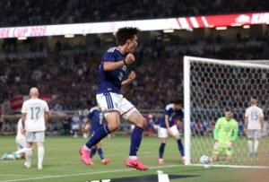 SOCCER/ Japan defeat Iceland in World Cup send-off through late Ogawa header
                
                    June 1, 2026